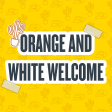 Orange and White Welcome